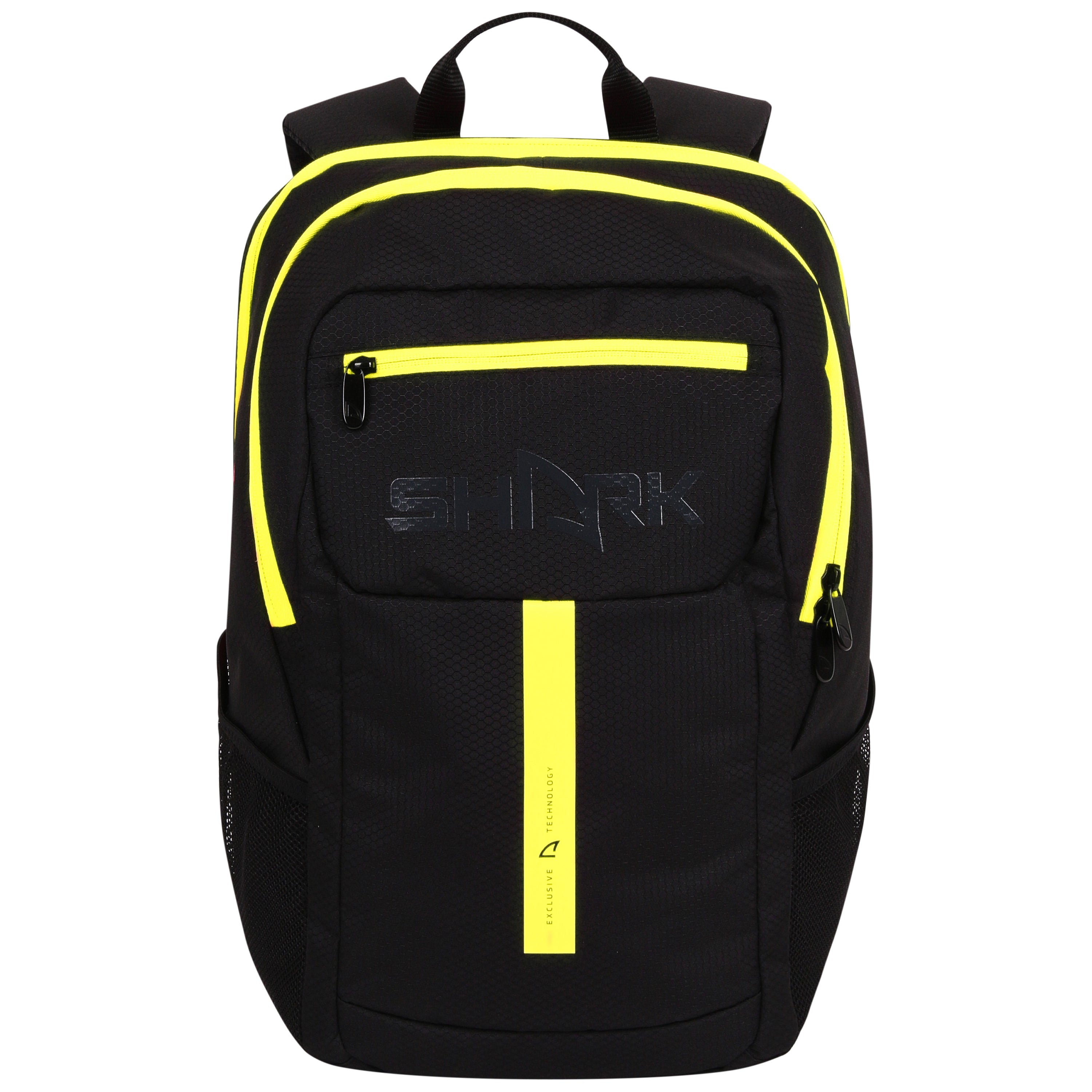 arthur laptop backpack black Shark Backpack black / yellow