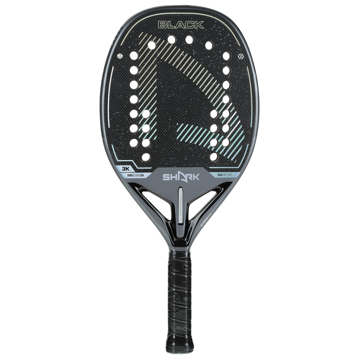 Shark Black beach tennis racquet 22 mm